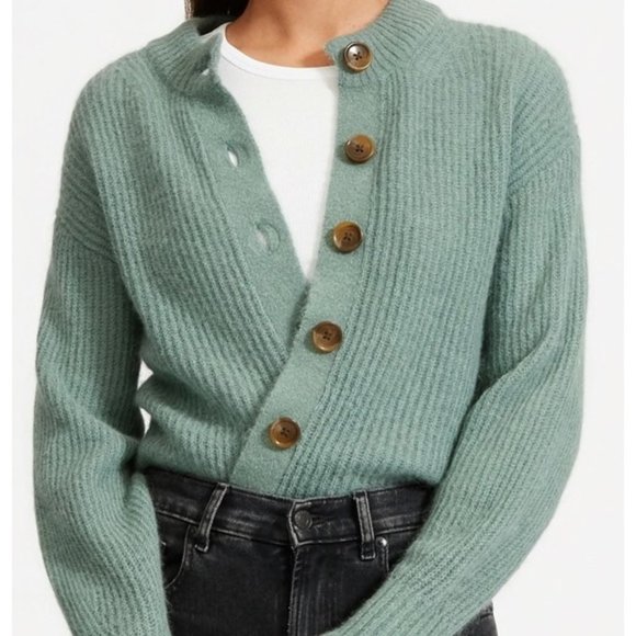 everlane alpaca cardigan